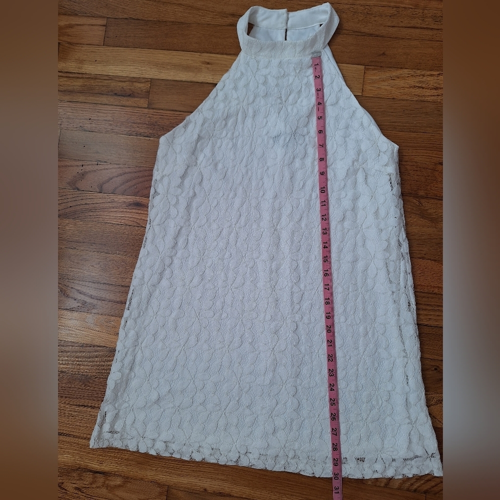 LULU'S White Halter Neck Sheath Midi Dress - Picture 3 of 7